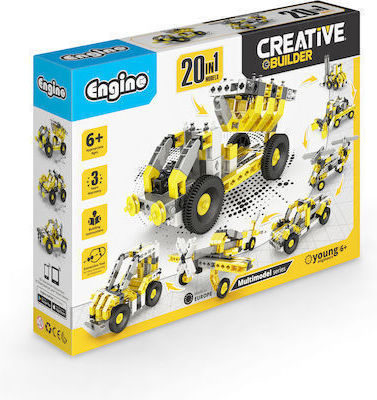 Engino Παιχνίδι Κατασκευών Πλαστικό Creative Builder Wheeled Loader για Παιδιά 6+ Ετών