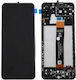 Screen with Touch Mechanism and Frame for Samsung Galaxy A13 5G A136U (Black)