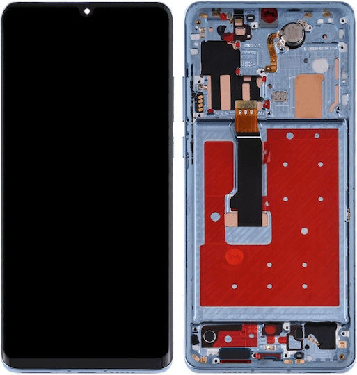 Ecran cu Mecanism de Atingere și Cadru pentru Huawei P30 Pro (Negru)