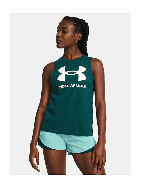 Under Armour Γυναικείο Αθλητικό T-shirt Πράσινο