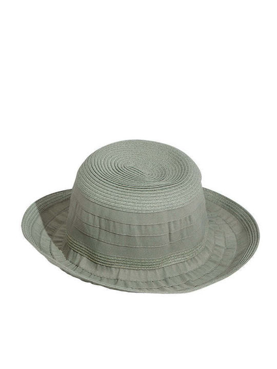 Achilleas Accessories Γυναικείο Ψάθινο Καπέλο Τιρκουάζ