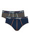Start Midi Herren Slips Blue-brown 2Packung