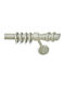 Anartisi Metallic Curtain Pole Status Double with Rod Φ25mm 160cm Beige