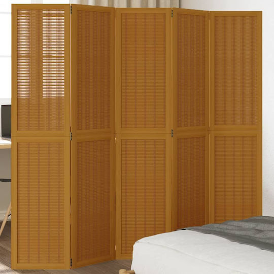 vidaXL Διακοσμητικό Παραβάν Ξύλινο με 5 Φύλλα 175x180cm