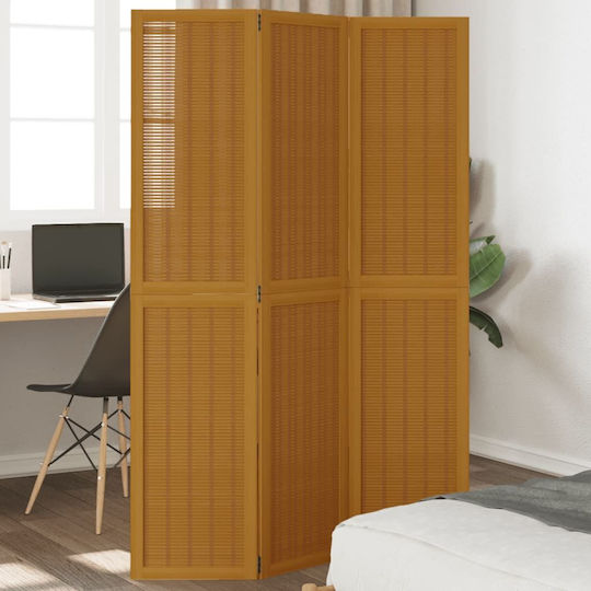 vidaXL Dekorativer Raumteiler Hölzernes mit 3 Paneelen 105x180cm