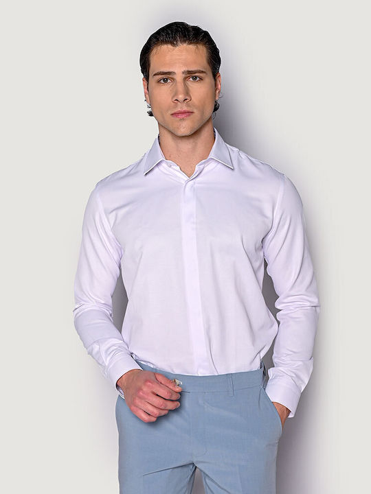 Sogo Long-sleeved Cotton Shirt White