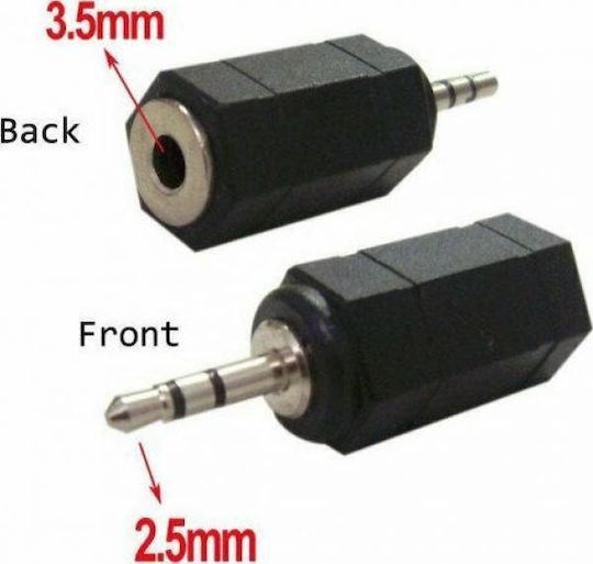 Powertech Конвертор 2.5mm мъжки към 3.5mm женски 1бр