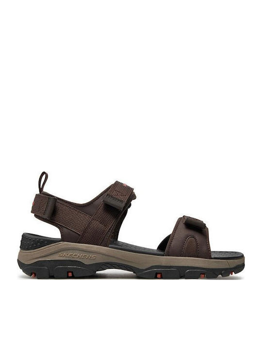 Skechers Tresmen Ανδρικά Σανδάλια σε Καφέ Χρώμα