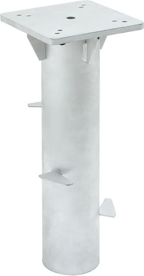 vidaXL Umbrella Stand made of Metal Silver 16x16x39.5cm