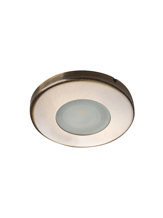 Kanlux Μεταλλικό Πλαίσιο για Σποτ GU10 Χρυσό 8.5x8.5εκ. 1τμχ