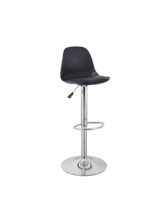 Stool Bar Martin with Adjustable Height Black 41x40x79cm