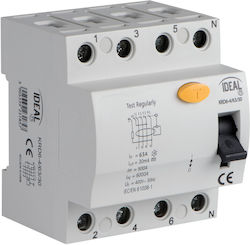 Ideal Ρελέ Διαρροής 4x63A 400V Ideal Ρελέ Διαρροής 4x63A 400V
