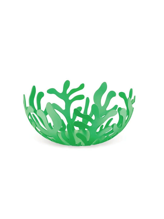 Alessi Mediterraneo Φρουτιέρα Μεταλλική Πράσινη 25x25x9εκ.