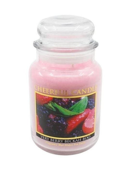 Cheerful Decorative Candle Purple 680gr 1pcs