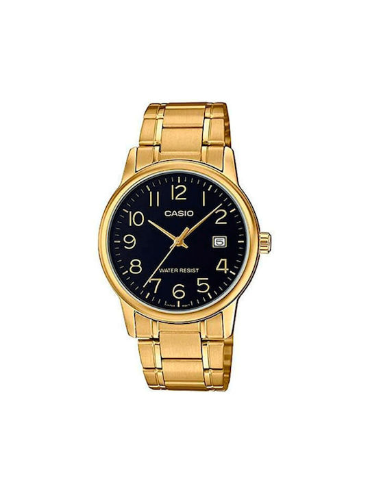 Casio Collection Ρολόι Μπαταρίας με Χρυσό Μεταλλικό Μπρασελέ