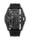 Police Daintree Men's Watch 48mm Battery with Black Rubber Strap