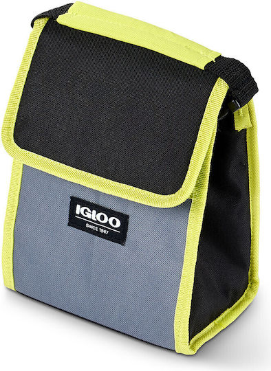 Igloo Kühltasche Lunch Sack Schwarz Grau Gelb