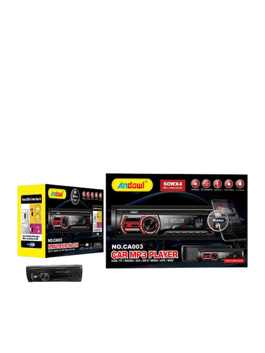 Ραδιόφωνο Αυτοκινήτου 1 DIN (Bluetooth/USB)
