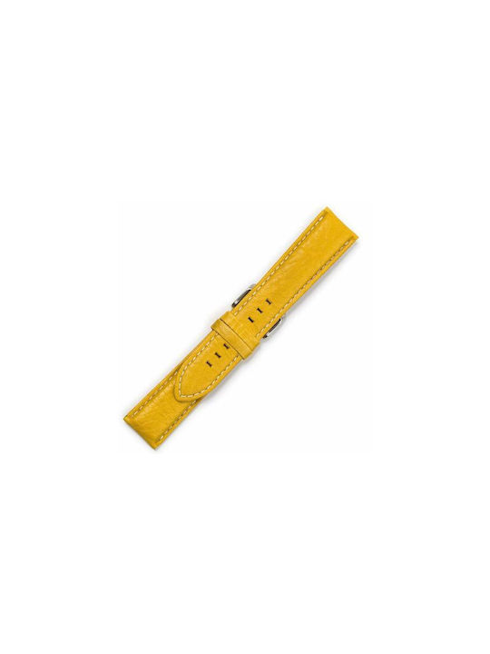 KOSTELO Leather Strap Yellow 24mm