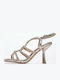 Damen High Heel Sandalen V240541 Gold Leder Alma En Pena