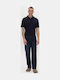 Men's Jeans Pants with Loose Tapered Fit Dark Blue