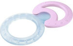 Nuk Teether made of Silicone Pink-Blue 2pcs