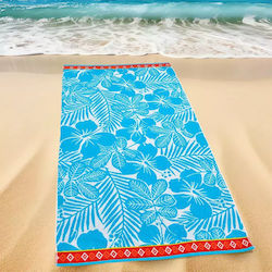 Lino Home Beige Beach Towel 180x90cm