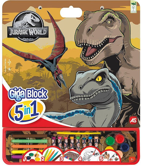 Giga Block Σετ Ζωγραφικής Jurassic World 5 1 3+ Χρονών