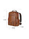 Mcan Men's Leather Backpack Brown