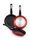 Bra Pans Set of Aluminum with Non-stick Coating 3pcs