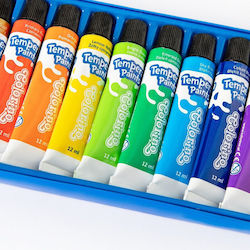 Спайдърмен темперни бои 12 цвята в бурканчета Colorino