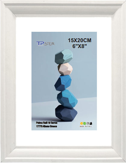 Tpster Wooden Photo Frame With White Frame