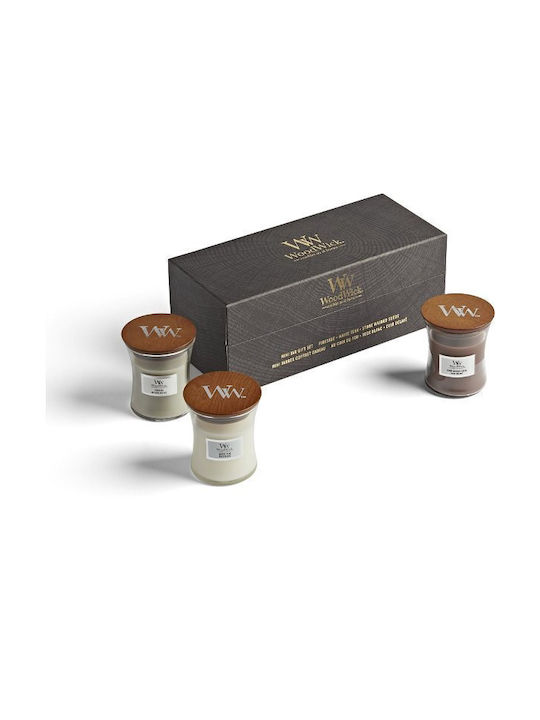 Woodwick Gift Set 3× Small Candle