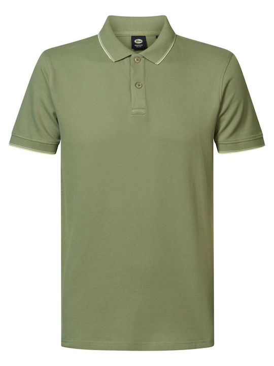 Petrol Industries Men's Short Sleeve Blouse Polo Sage-green