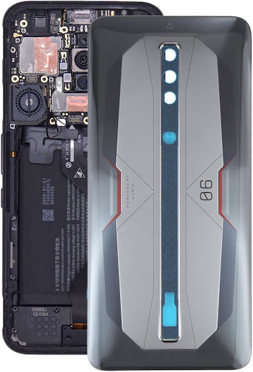 Battery Glass Back Cover Zte Nubia Red Magic 6 Pro Nx669j-p Grey
