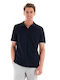 Karl Lagerfeld Herren Kurzarmshirt Polo Navy