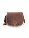 Paolo Peruzzi Leather Women's Bag Shoulder Brown