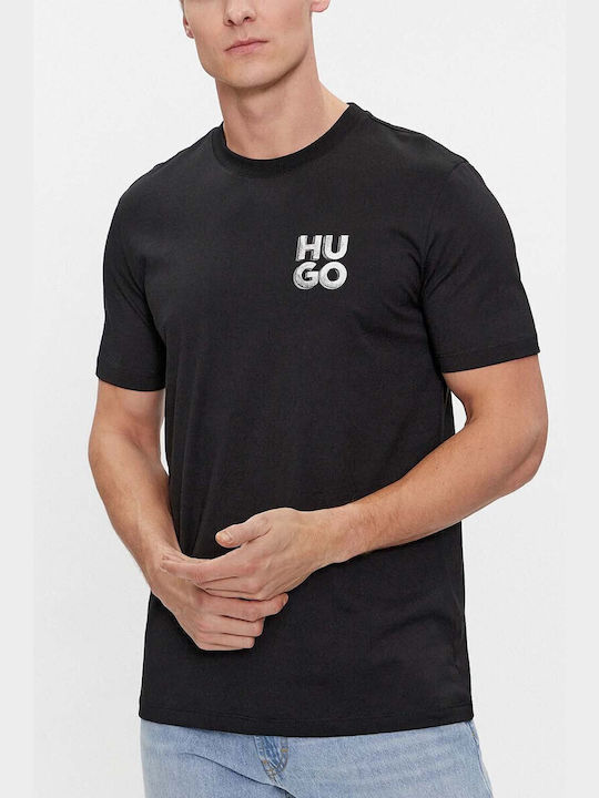 Hugo Boss Tricou pentru bărbați cu mâneci scurte Negru