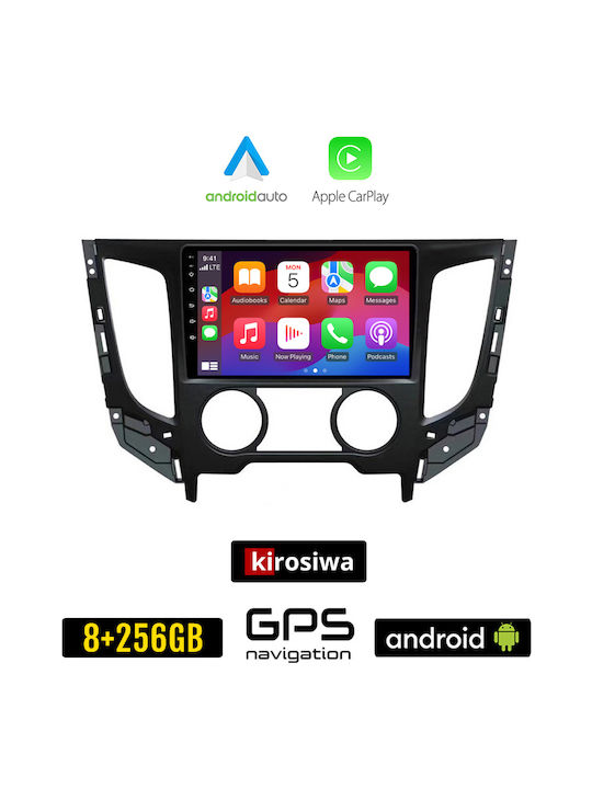 Kirosiwa Auto-Audiosystem für Fiat Vollrück 2016+ mit A/C (Bluetooth/USB/AUX/WiFi/GPS/Apple-Carplay/Android-Auto) mit Touchscreen 9"