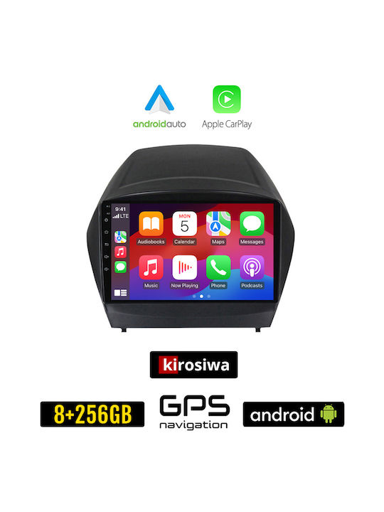 Kirosiwa Car Audio System for Hyundai iX35 2010-2015 (Bluetooth/USB/AUX/WiFi/GPS/Apple-Carplay/Android-Auto) with Touch Screen 9"