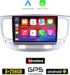 Kirosiwa Car-Audiosystem für Kia Rio 2005-2011 (Bluetooth/USB/AUX/WiFi/GPS/Apple-Carplay/Android-Auto) mit Touchscreen 9"