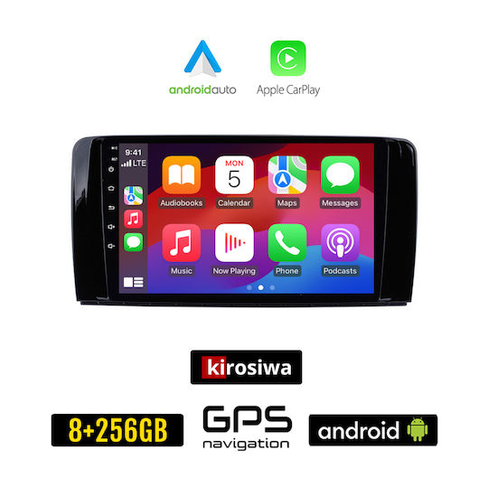 Kirosiwa Car Audio System for Mercedes-Benz R-Class (W251) 2006 - 2015 (Bluetooth/USB/WiFi/GPS/Apple-Carplay/Android-Auto) with Touch Screen 9"