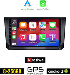 Kirosiwa Car-Audiosystem für Seat Arona 2017+ (Bluetooth/USB/AUX/WiFi/GPS/Apple-Carplay/Android-Auto) mit Touchscreen 9"