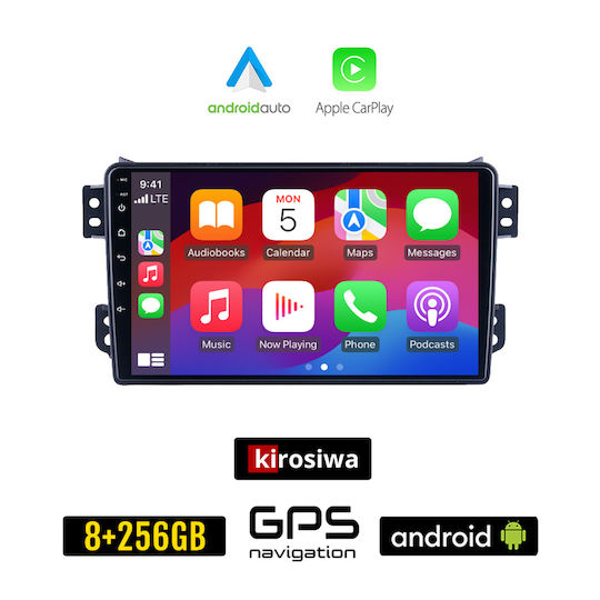 Kirosiwa Ηχοσύστημα Αυτοκινήτου για Suzuki Splash 2008+ (Bluetooth/USB/AUX/WiFi/GPS/Apple-Carplay/Android-Auto) με Οθόνη Αφής 9"