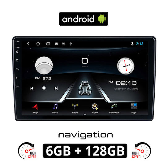Ηχοσύστημα Αυτοκινήτου 2DIN (Bluetooth/USB/WiFi/GPS/Apple-Carplay/Android-Auto) με Οθόνη Αφής 9"