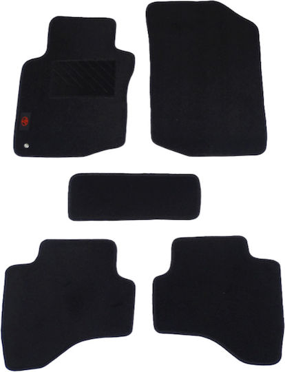 Autopataki Set of Front and Rear Mats 5pcs for Toyota Aygo 2005-2014 Black