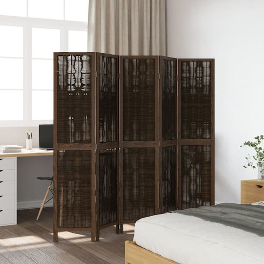vidaXL Διακοσμητικό Παραβάν Ξύλινο με 5 Φύλλα 175x180cm