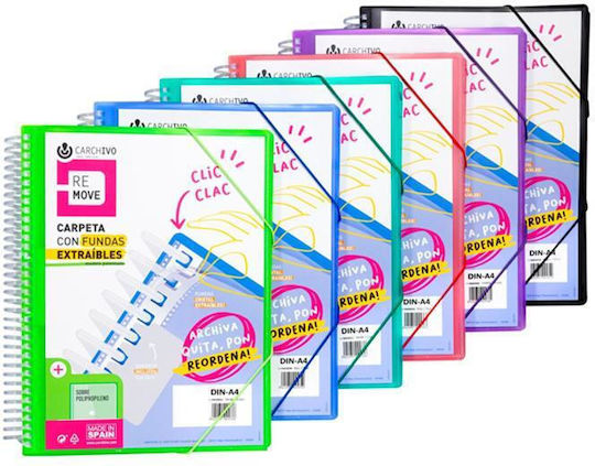 Carchivo Dossier Soup Remove 20 Removable Transparencies Violet Carchivo