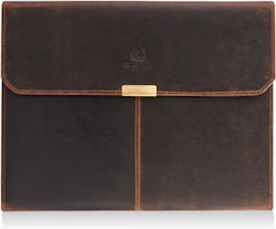 Leather Brown Bivouac A4 Organizer Paolo Peruzzi T-43-hbr Leather Brown Bivouac A4 Organizer Paolo Peruzzi T-43-hbr