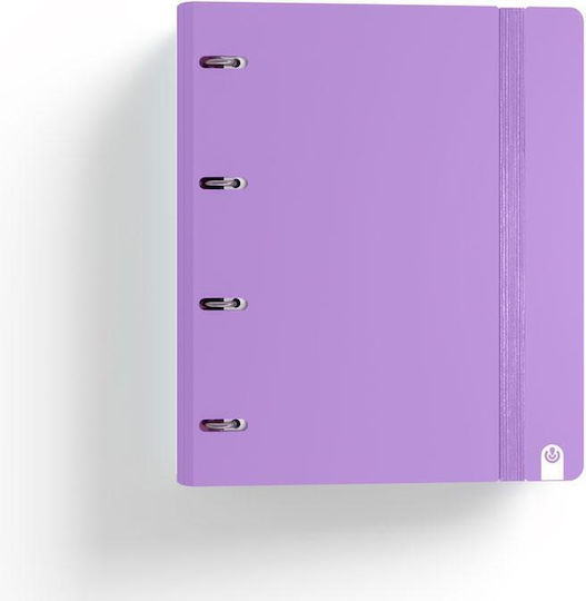 Carchivo Flexible Dossier Dosié Crikus Pp & Spare Leaves Rye Purple Pastel Carchivo